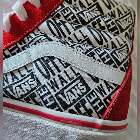Vans Sk8-Hi OTW Repeat Racing Red High Top Sneaker Shoe Unisex Womens 8.5 Mens 7 - Picture 3 of 10